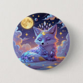 Ein kleiner Stern Flüstern Mondlicht Fuchs schläft Button (Vorderseite)