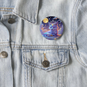 Ein kleiner Stern Flüstern Mondlicht Fuchs schläft Button
