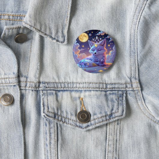 Ein kleiner Stern Flüstern Mondlicht Fuchs schläft Button (Beispiel)