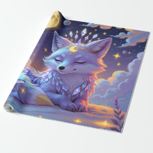Ein kleiner Stern Flüstern Mondlicht Fuchs schläft Geschenkpapier