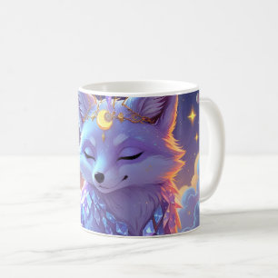Ein kleiner Stern Flüstern Mondlicht Fuchs schläft Kaffeetasse