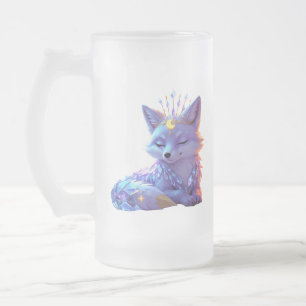 Ein kleiner Stern Flüstern Mondlicht Fuchs schläft Mattglas Bierglas