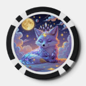 Ein kleiner Stern Flüstern Mondlicht Fuchs schläft Pokerchips (Rückseite)