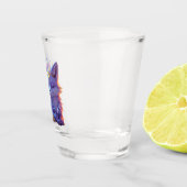 Ein kleiner Stern Flüstern Mondlicht Fuchs schläft Schnapsglas (Rechts)
