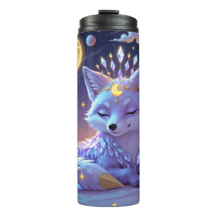 Ein kleiner Stern Flüstern Mondlicht Fuchs schläft Thermosbecher