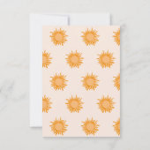 Ein kleiner Strahl Sonnenschein Babydusche Einladung (Rückseite)