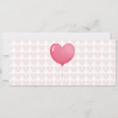 Ein kleiner Süße ist auf dem Weg zu einer Einladun Einladung (Rückseite)