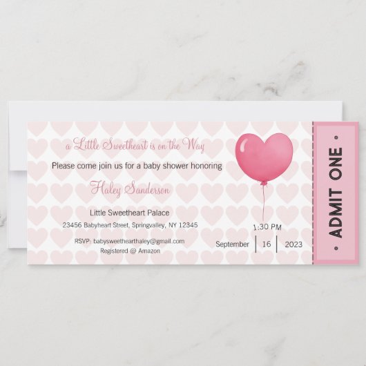 Ein kleiner Süße ist auf dem Weg zu einer Einladun Einladung (Vorderseite)