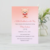 Ein kleiner Süße ist auf dem Weg zu einer Einladun Einladung (Stehend Vorderseite)