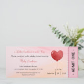 Ein kleiner Süße ist auf dem Weg zu einer Einladun Einladung (Stehend Vorderseite)