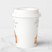 "Ein kleiner Süsse-Kuchen ist unterwegs" Babydusch Pappbecher (Rechts)