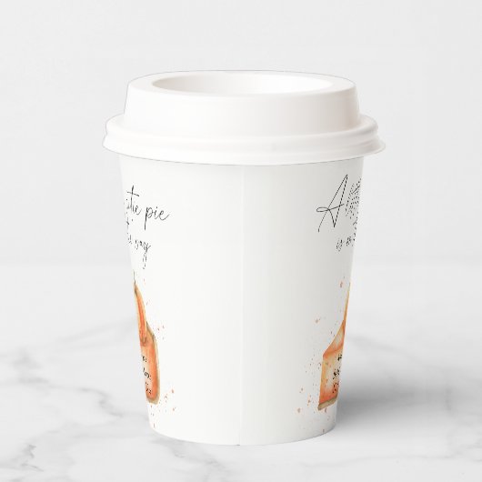 "Ein kleiner Süsse-Kuchen ist unterwegs" Babydusch Pappbecher (Rechts)