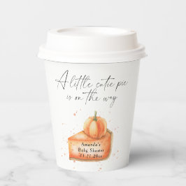 "Ein kleiner Süsse-Kuchen ist unterwegs" Babydusch Pappbecher