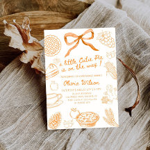 Ein kleiner Süsse Pie ist auf dem Way Baby Shower 