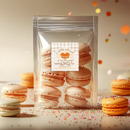 Ein kleiner Süsse Pie ist unterwegs - Kleiner Aufk Quadratischer Aufkleber