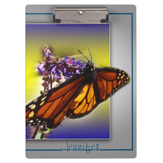 Ein kleiner süßer Schmetterling Klemmbrett (Vorderseite)