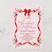 Ein kleiner Sweetheart ist unterwegs Einladung (Vorne/Hinten)