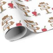 Ein kleiner Teufel und seine Irreführung Geschenkpapier (Rolleneckpunkt)