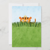 Ein kleiner Tiger ist unterwegs | Babyparty Einladung (Rückseite)