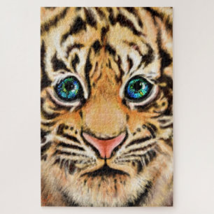 Ein kleiner Tiger - Zeichnungskunstsammlung Puzzle