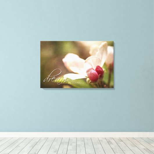 Ein kleiner Traum - Apple Blossom - Leinwand Art (Insitu (Holzboden))