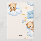 Ein kleiner Traum, der wahr wird - Babyshower-Einl Einladung (Rückseite)