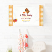 Ein kleiner türkischer Babydusche-Fall-Erntedank Banner (Insitu)