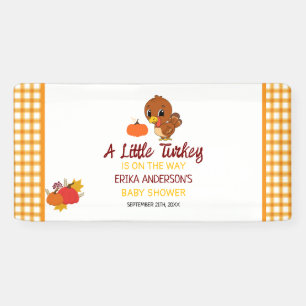 Ein kleiner türkischer Babydusche-Fall-Erntedank Banner