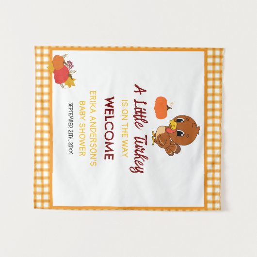 Ein kleiner türkischer Erntedank mit Dusche Wandteppich (Vorderseite (Horizontal))