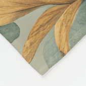 Ein kleiner Vogel an den Blume Fleecedecke (Ecke)