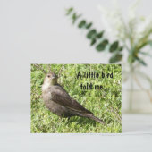 Ein kleiner Vogel erzählt mir - Postkarte (Stehend Vorderseite)