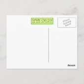 Ein kleiner Vogel erzählt mir - Postkarte (Rückseite)