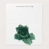 Ein kleiner Vogel erzählt mir Rose Card (Außenseite Aufgefaltet)