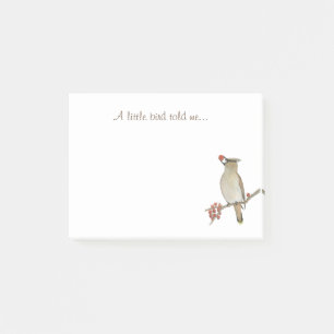 Ein kleiner Vogel erzählte mir Post-it Klebezettel