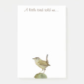 Ein kleiner Vogel erzählte mir Post-it Klebezettel (Vorderseite)