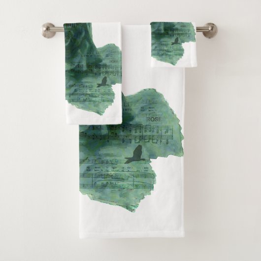 Ein kleiner Vogel erzählte mir Rose Badhandtuch Set (Insitu)