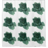 Ein kleiner Vogel erzählte mir Rose Duschvorhang (Vorderseite)