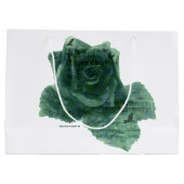 Ein kleiner Vogel erzählte mir Rose Große Geschenktüte (Rückseite)