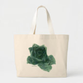 Ein kleiner Vogel erzählte mir Rose Jumbo Stoffbeutel (Vorne)