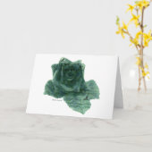 Ein kleiner Vogel erzählte mir Rose Karte (Gelbe Blume)