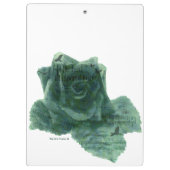 Ein kleiner Vogel erzählte mir Rose Klemmbrett (Rückseite)