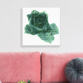 Ein kleiner Vogel erzählte mir Rose Leinwanddruck (Insitu (Wohnzimmer))