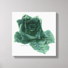 Ein kleiner Vogel erzählte mir Rose Leinwanddruck