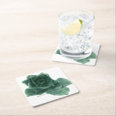 Ein kleiner Vogel erzählte mir Rose Rechteckiger Pappuntersetzer (Vor Ort)