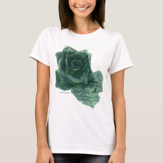 Ein kleiner Vogel erzählte mir Rose T-Shirt (Vorderseite)