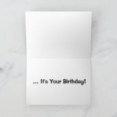 Ein kleiner Vogel sagte mir, es sei dein Geburtsta Karte (Innenseite)