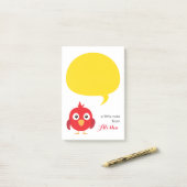 ein kleiner Vogel sagte mir | Post-Itanmerkungen Post-it Klebezettel (Auf Schreibtisch)