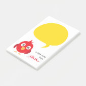 ein kleiner Vogel sagte mir | Post-Itanmerkungen Post-it Klebezettel (angewinkelt)