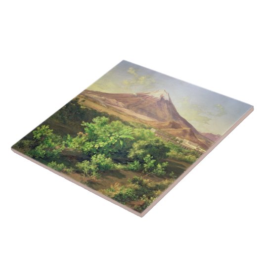 Ein kleiner Vulkan in mexikanischer Landschaft, Fliese (Seite)