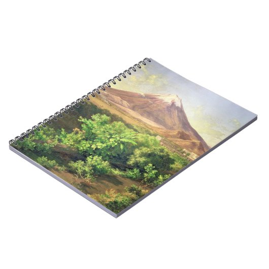 Ein kleiner Vulkan in mexikanischer Landschaft, Notizblock (Linke Seite)